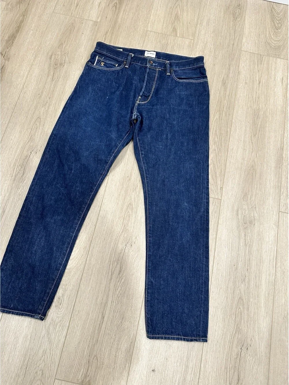 Todd Snyder Selvedge Jeans 32x29 Blue Slim Raw Denim 12.5 Oz Cotton
